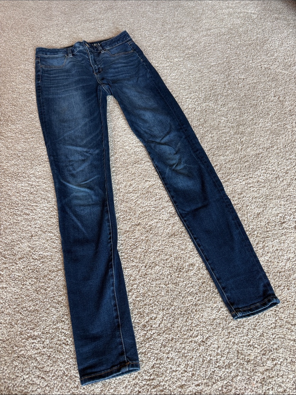 American Eagle Outfitters Skinny Jeans in Indigo Wash
